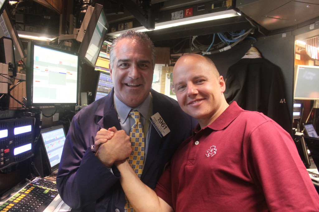David Pieper und Kenneth Polcari an der NYSE